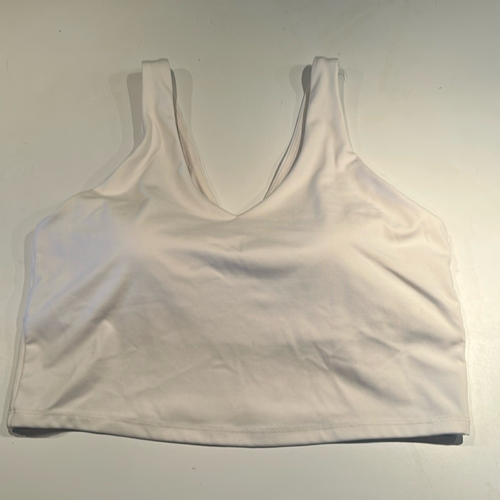 White sports bra